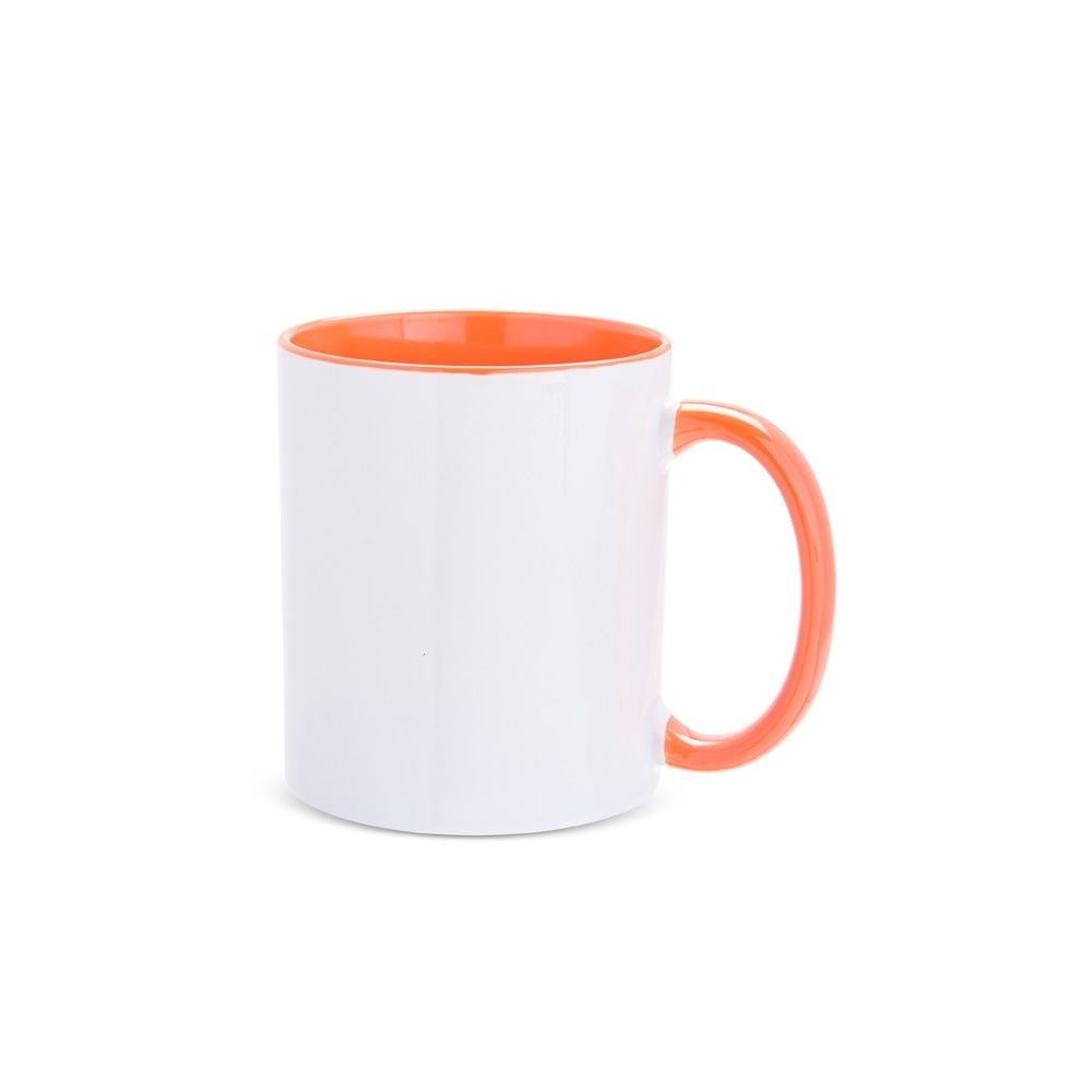 Caneca cerâmica 330ml laranja