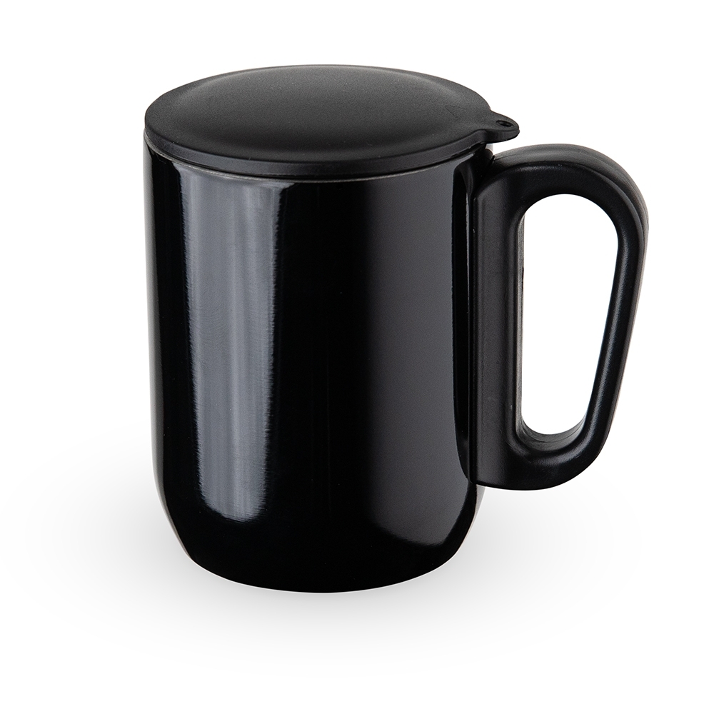 Caneca inox parede dupla 250ml preta