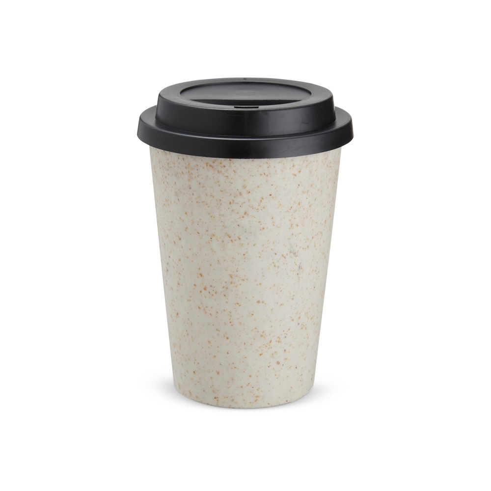 Copo fibra de arroz 450ml bege