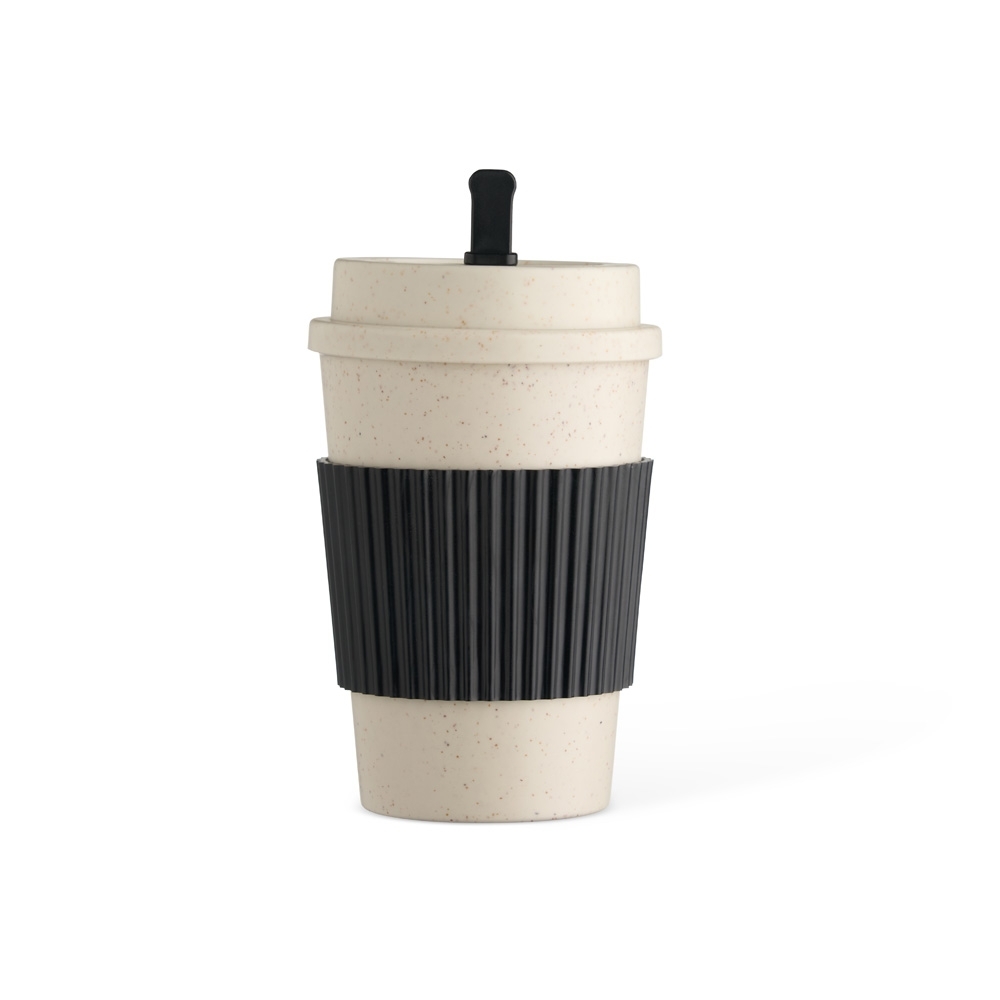 Copo fibra de trigo 450ml preto
