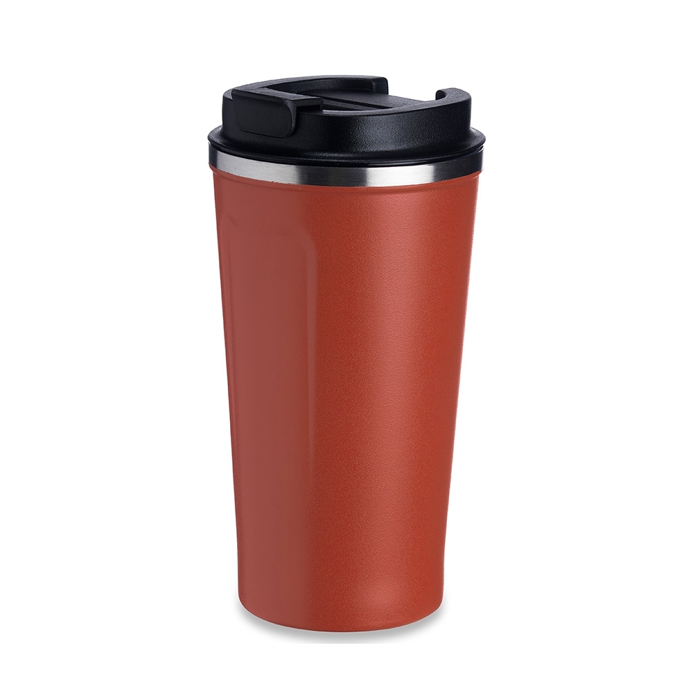 Copo térmico inox 500ml vermelho