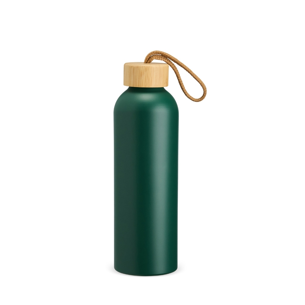 Garrafa alumínio com tampa de bambu 800ml